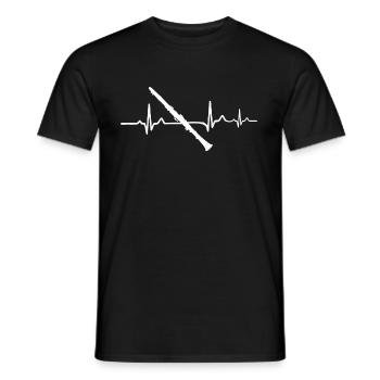 Clarinet - Men's T-Shirt - black - Front - AI Model Male 178 light (178cm)