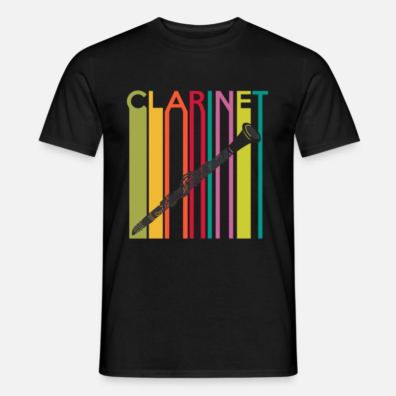 Klarinette - Männer T-Shirt - Schwarz