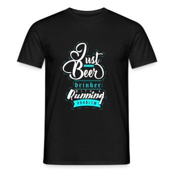 courir - T-shirt homme - noir - Devant - AI Model Male 178 light (178cm)