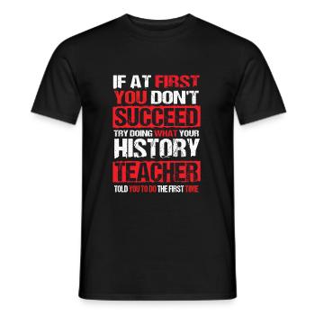 professeur - T-shirt homme - noir - Devant - AI Model Male 178 light (178cm)