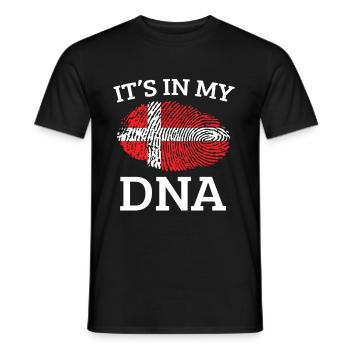 Denmark - Men's T-Shirt - black - Front - AI Model Male 178 light (178cm)