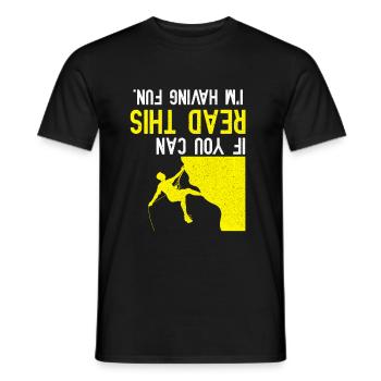 bouldering - T-shirt homme - noir - Devant - AI Model Male 178 light (178cm)