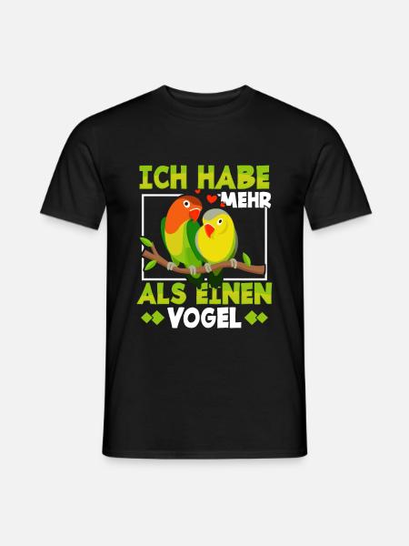 Papagei - Männer T-Shirt - Schwarz