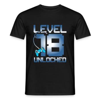 18ème anniversaire - T-shirt homme - noir - Devant - AI Model Male 178 light (178cm)