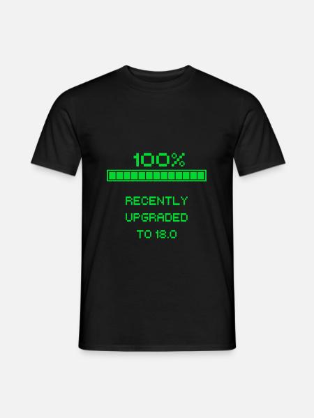 18th birthday - Men's T-Shirt - black