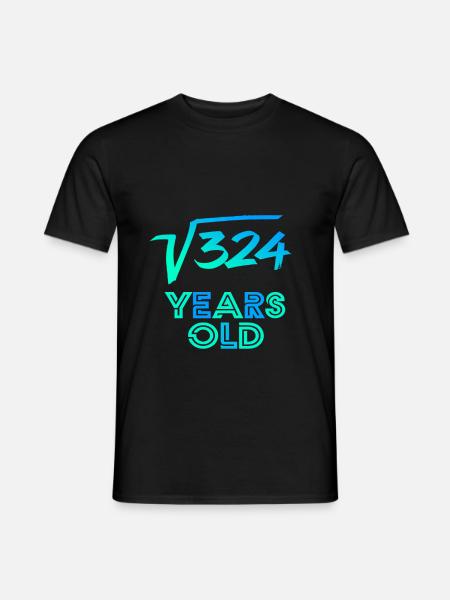 18th birthday - Men's T-Shirt - black