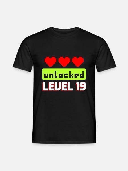 19th birthday - Men's T-Shirt - black