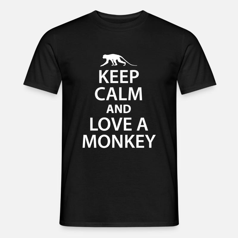 Affe - Männer T-Shirt - Schwarz