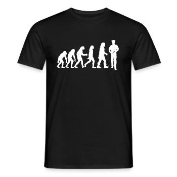 Police - Men's T-Shirt - black - Front - AI Model Male 178 light (178cm)