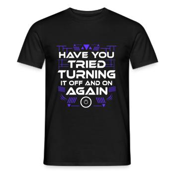 Informatik Informatiker Lustig Geschenk Mathe It I - Männer T-Shirt - Schwarz - Vorne - AI Model Male 178 light (178cm)
