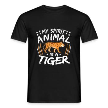 Tiger - Männer T-Shirt - Schwarz - Vorne - AI Model Male 178 light (178cm)