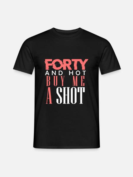 40th birthday - Men's T-Shirt - black