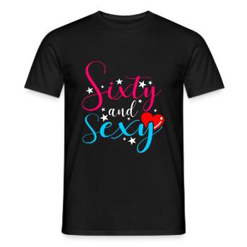 60ème anniversaire - T-shirt homme - noir - Devant - AI Model Male 178 light (178cm)