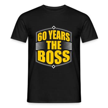 60ème anniversaire - T-shirt homme - noir - Devant - AI Model Male 178 light (178cm)