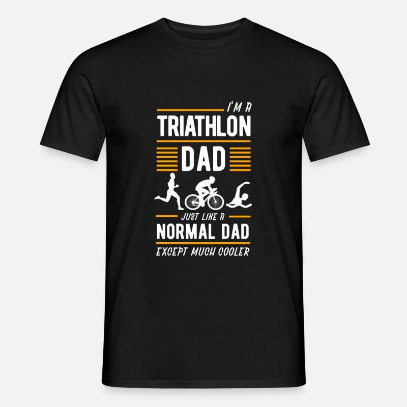 Triathlon Triathlet Geschenk Geschenkidee - Men’s T-shirt - black
