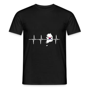 Korea - T-shirt homme - noir - Devant - AI Model Male 178 light (178cm)