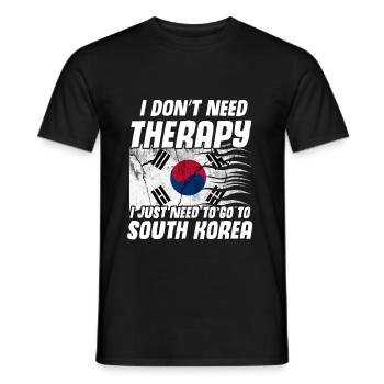Korea - T-shirt homme - noir - Devant - AI Model Male 178 light (178cm)