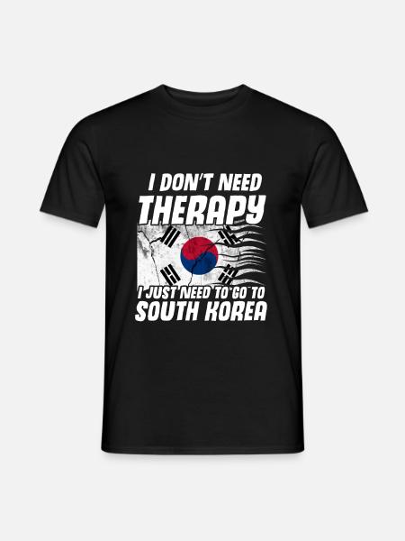 Korea - T-shirt homme - noir