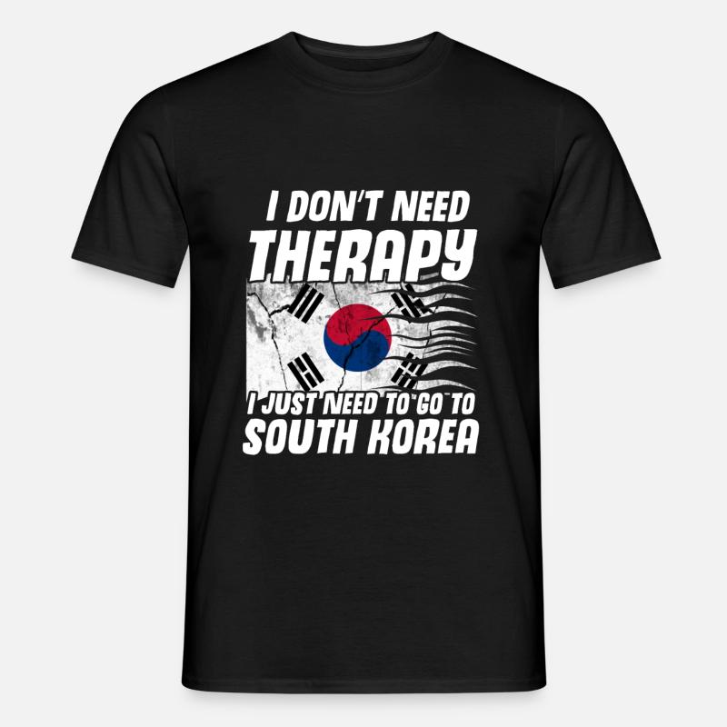 Korea - Männer T-Shirt - Schwarz
