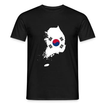 Korea - T-shirt homme - noir - Devant - AI Model Male 178 light (178cm)