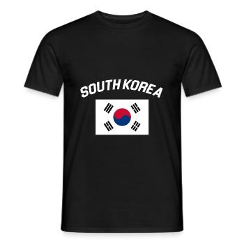 Korea - T-shirt homme - noir - Devant - AI Model Male 178 light (178cm)