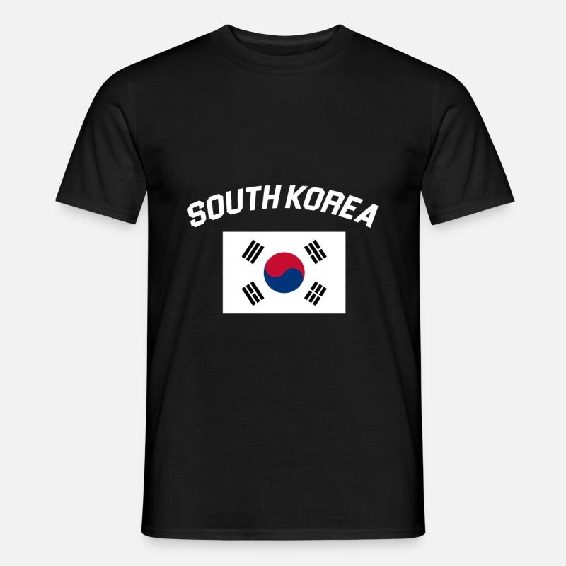 Korea - Männer T-Shirt - Schwarz