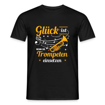 Trompete - Männer T-Shirt - Schwarz - Vorne - AI Model Male 178 light (178cm)