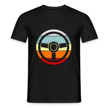 automobile - Men's T-Shirt - black - Front - AI Model Male 178 light (178cm)