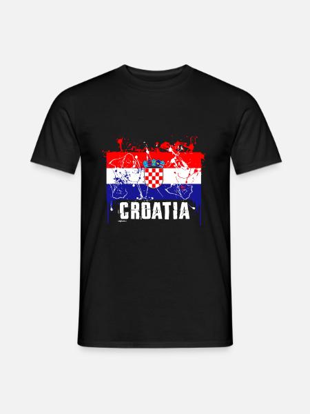 Croatia - Men's T-Shirt - black