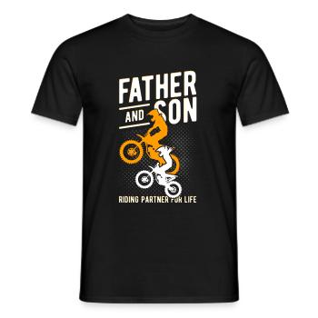 Motorcycle Motorcycle Ride Gift Motocross Bike B - Men's T-Shirt - black - Front - AI Model Male 178 light (178cm)