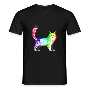LGBT - Männer T-Shirt - Schwarz - Vorne - AI Model Male 178 light (178cm)