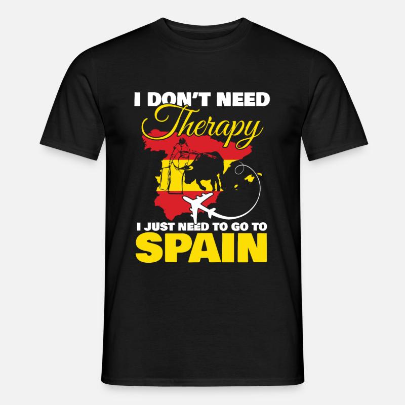 Spanien - Männer T-Shirt - Schwarz