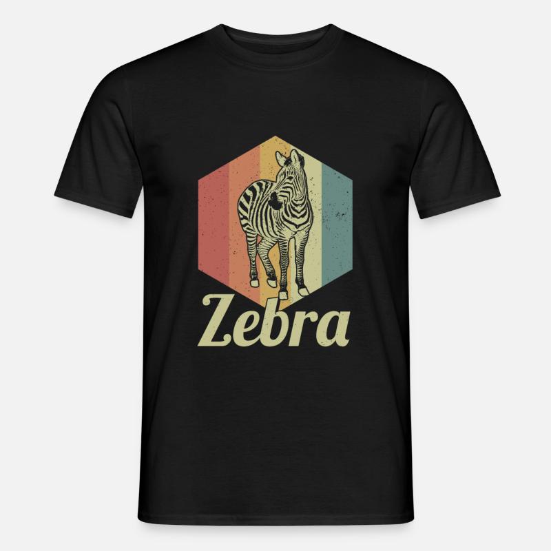 Zebra - Männer T-Shirt - Schwarz