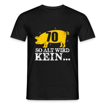 70. Geburtstag - Männer T-Shirt - Schwarz - Vorne - AI Model Male 178 light (178cm)