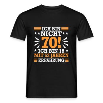 70. Geburtstag - Männer T-Shirt - Schwarz - Vorne - AI Model Male 178 light (178cm)