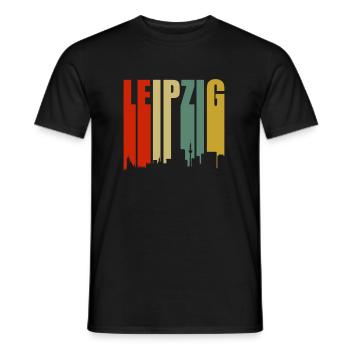 Leipzig - T-shirt homme - noir - Devant - AI Model Male 178 light (178cm)