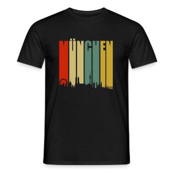Munich - T-shirt homme - noir - Devant - AI Model Male 178 light (178cm)