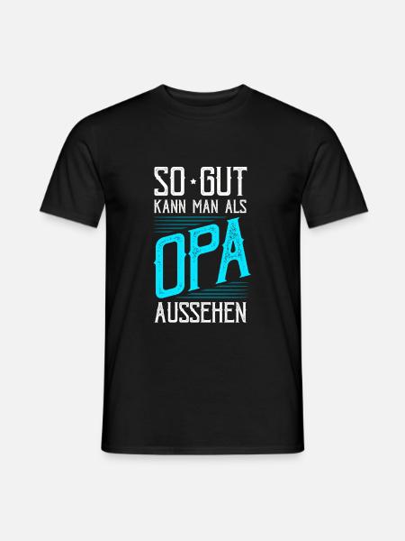 Opa - Männer T-Shirt - Schwarz