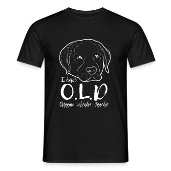 Labrador - Männer T-Shirt - Schwarz - Vorne - AI Model Male 178 light (178cm)