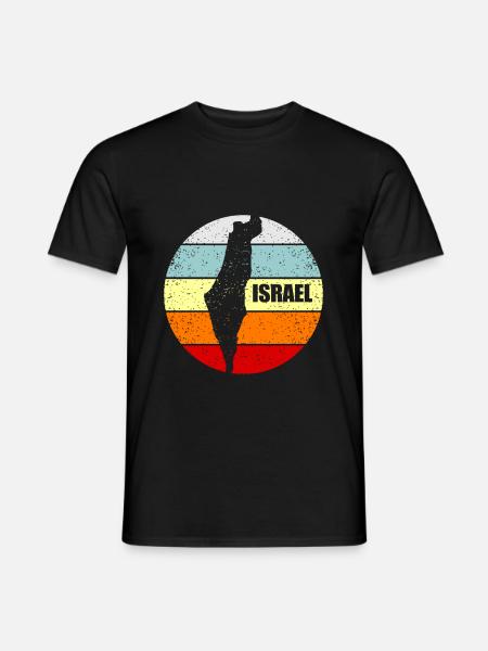 Israël - T-shirt homme - noir