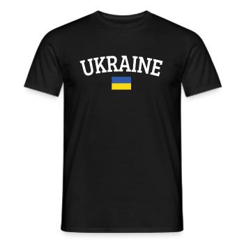 Ukraine - Men's T-Shirt - black - Front - AI Model Male 178 light (178cm)
