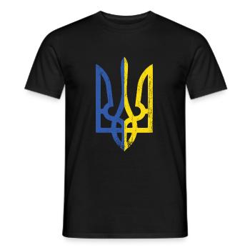 Ukraine - Männer T-Shirt - Schwarz - Vorne - AI Model Male 178 light (178cm)