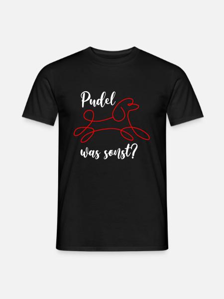 poodle - Men's T-Shirt - black