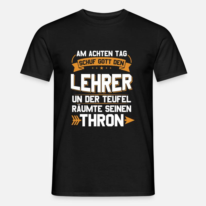 Lehrer - Männer T-Shirt - Schwarz