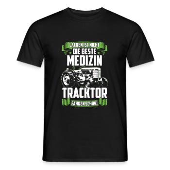 Farmer Bauer Landwirtschaft Geschenk Tracktor - Männer T-Shirt - Schwarz - Vorne - AI Model Male 178 light (178cm)