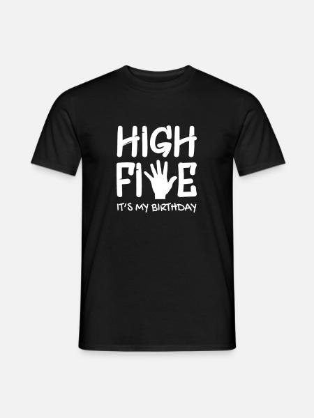5th birthday - Men's T-Shirt - black