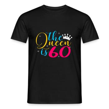 60ème anniversaire - T-shirt homme - noir - Devant - AI Model Male 178 light (178cm)
