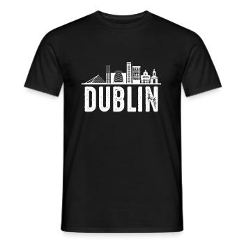 Dublin - T-shirt homme - noir - Devant - AI Model Male 178 light (178cm)