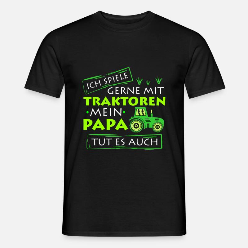 Traktor - Männer T-Shirt - Schwarz
