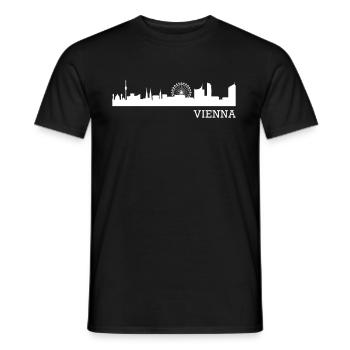 Vienna - Men's T-Shirt - black - Front - AI Model Male 178 light (178cm)